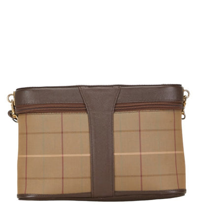 Burberry Nova Brand Canvas Brown Shoulder Bag Style 5