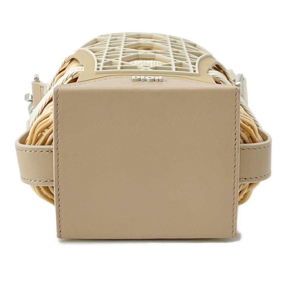 Dior Sahara 2-Way Bucket Bag Beige2Eskh376Bas Raffia Leather Rubber Size Nano Rovelle Bags
