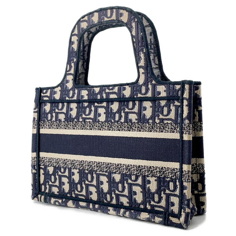 Dior Oblique Book Tote Navys5475Zriw Canvas Size Mini Rovelle Bags