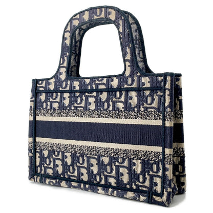 Dior Oblique Book Tote Navys5475Zriw Canvas Size Mini Rovelle Bags