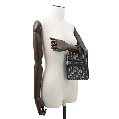 Dior Oblique Leather Navy Tote Bag Leather Rovelle Bags