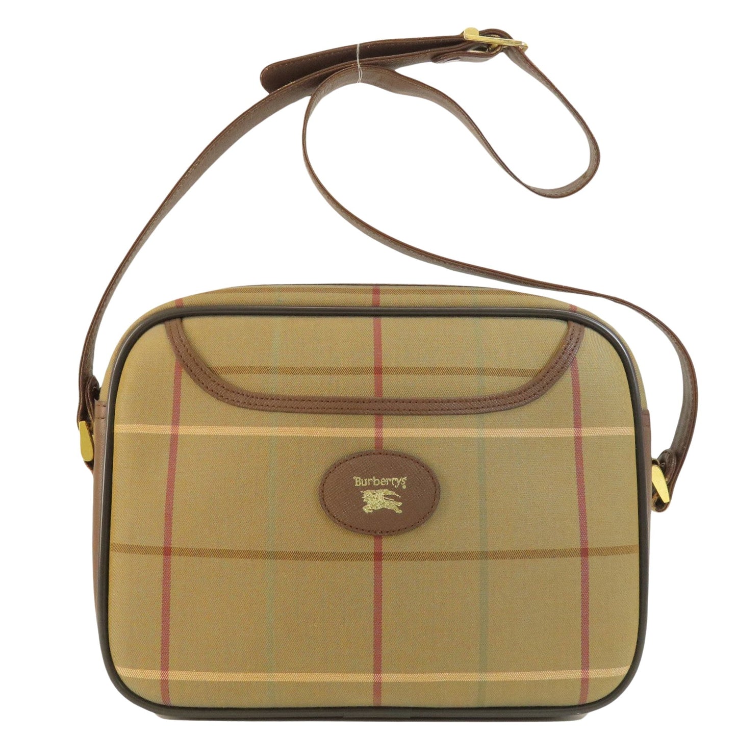 Burberry Nova Brand Canvas Brown Shoulder Bag Style 3