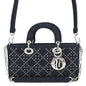 Dior Luxury Leather Handbag Navy Rovelle Bags