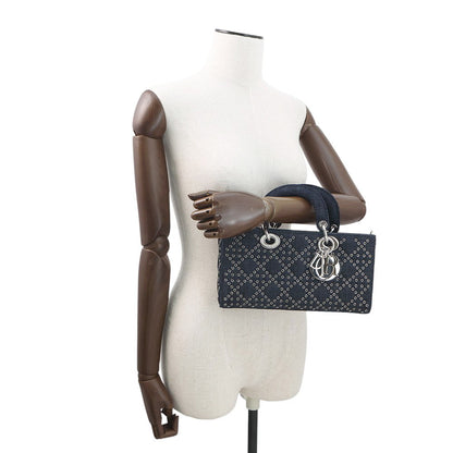 Dior Luxury Leather Handbag Navy Rovelle Bags
