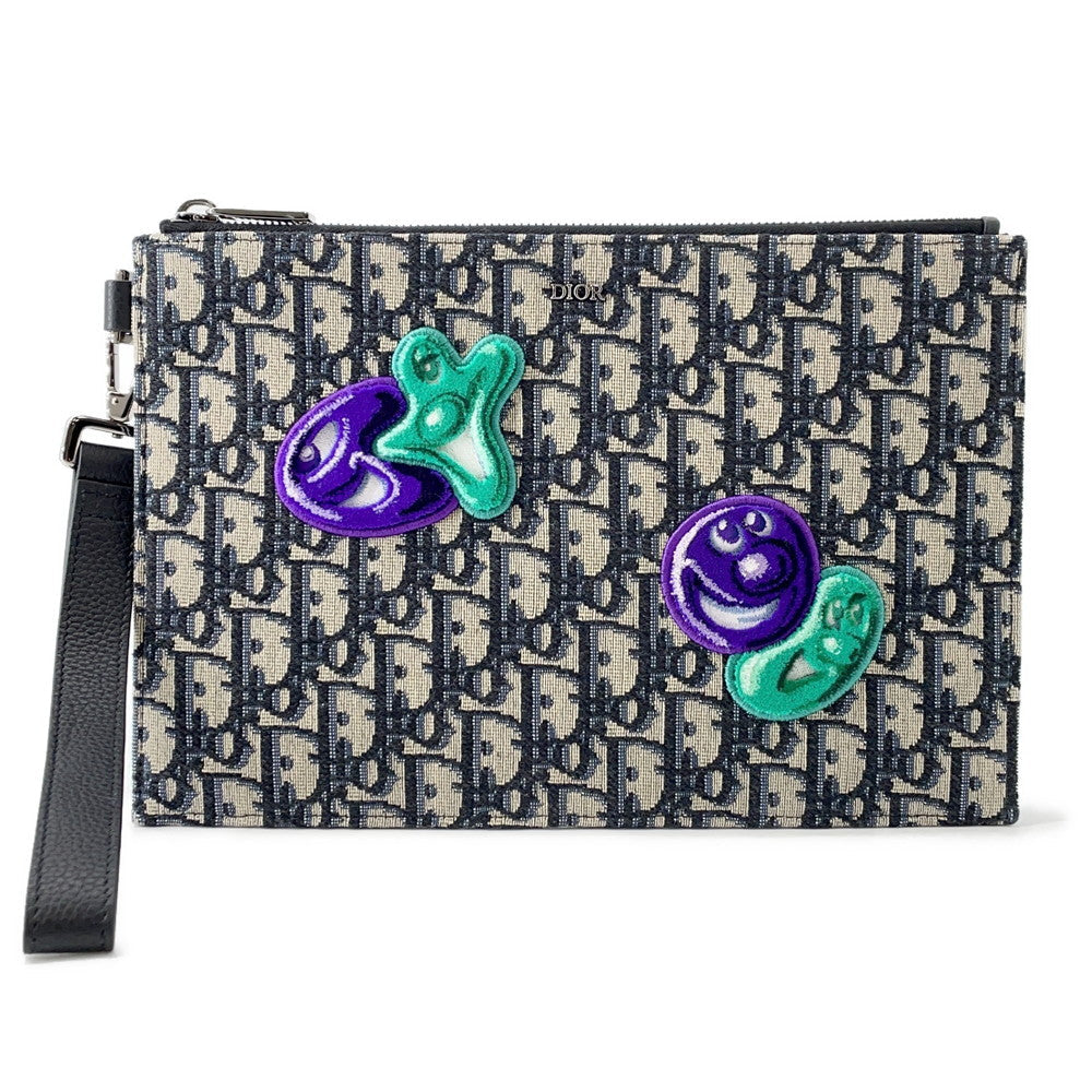 Dior Oblique Canvas Black Clutch Rovelle Bags