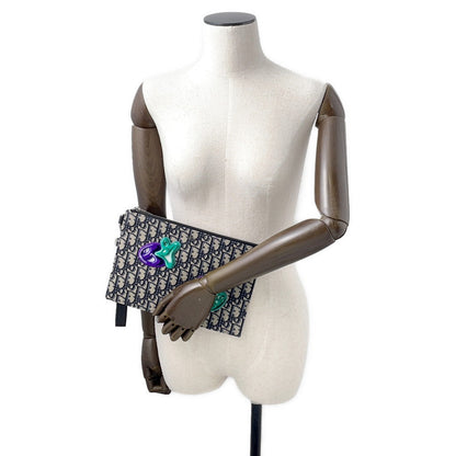 Dior Oblique Canvas Black Clutch Rovelle Bags
