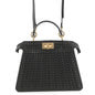FENDI Peekaboo ISeeU Braided Black8BN327 Leather Size Small Rovelle Bags