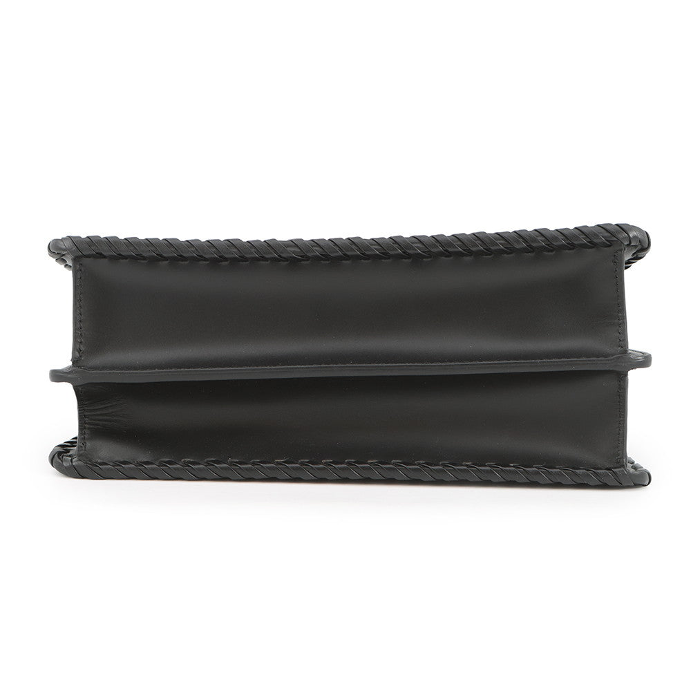 FENDI Peekaboo ISeeU Braided Black8BN327 Leather Size Small Rovelle Bags