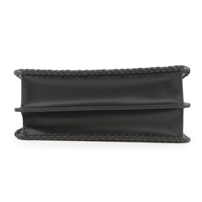 FENDI Peekaboo ISeeU Braided Black8BN327 Leather Size Small Rovelle Bags