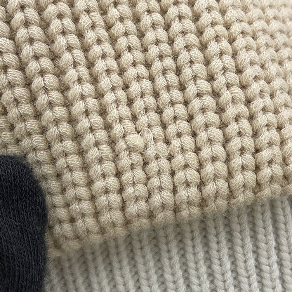 FENDI Knit cardigan Size 58 Beige/Light GrayFZC498 Cotton57% Nylon43% Rovelle Bags