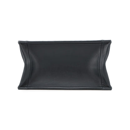 Dior Oblique Embroidery Book Tote Navym1325Czbb Canvas Calf Leather Size Small Rovelle Bags