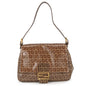 FENDI Mamma bucket Brown Patent Leather Rovelle Bags