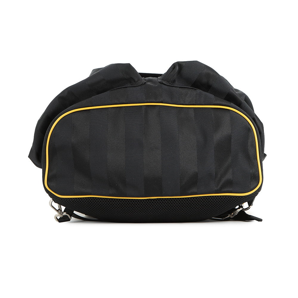 FENDI Strike Pecan Backpack Black/Yellow7VZ056 Nylon Leather Size Large Rovelle Bags