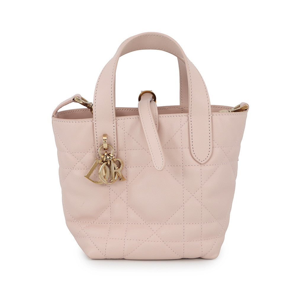Dior To Jules Vertical Macrocannage Handbag Powder Pinks6100Osnw Calf Leather Size Nano Rovelle Bags