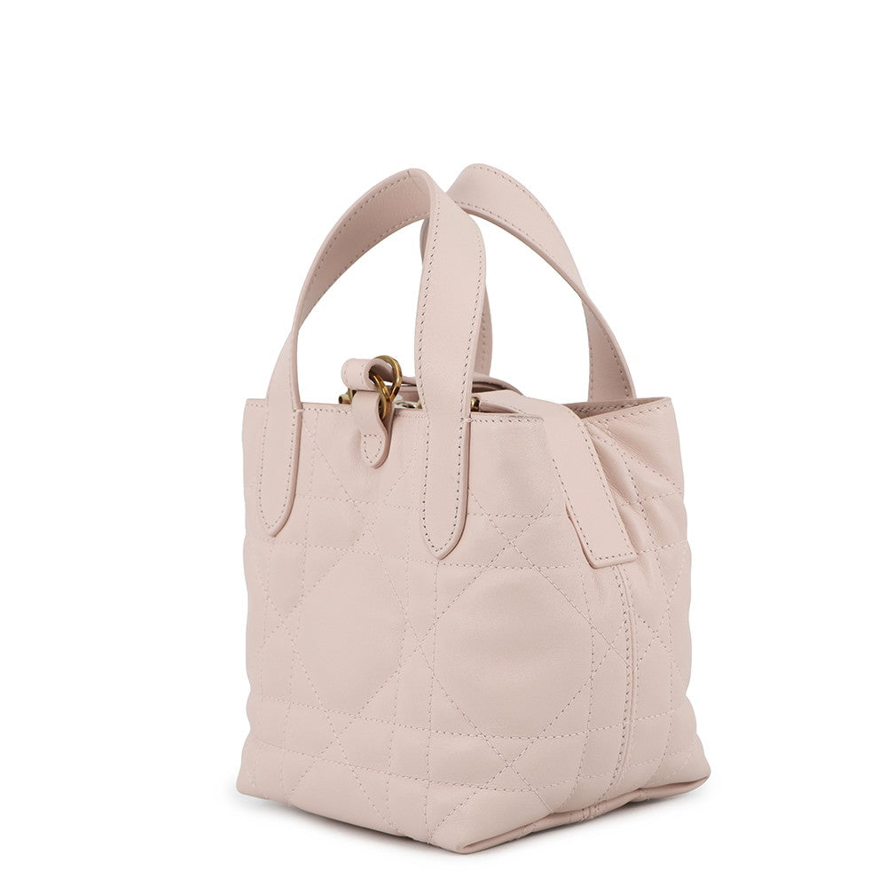 Dior To Jules Vertical Macrocannage Handbag Powder Pinks6100Osnw Calf Leather Size Nano Rovelle Bags