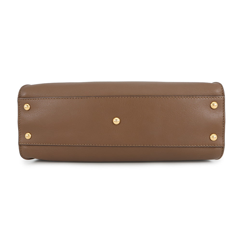 FENDI Peekaboo Selleria Brown8BN290 Leather Size regular Rovelle Bags