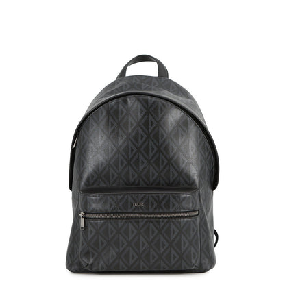 Dior Cddiamond Backpack Black Pvc Coated Canvas Rovelle Bags