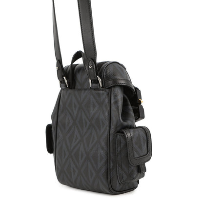 Dior Hit The Road Mini Backpack Shoulder Bag Black Pvc Coated Canvas Rovelle Bags