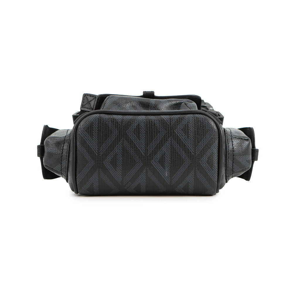 Dior Hit The Road Mini Backpack Shoulder Bag Black Pvc Coated Canvas Rovelle Bags