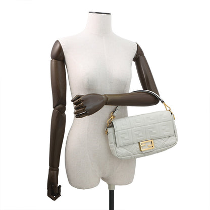 FENDI baguette White8BR600 Leather Rovelle Bags
