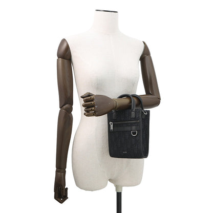Dior Oblique Safari North-South 2-Way Shoulder Bag Black2Esws017Yky Canvas Leather Size Mini Rovelle Bags