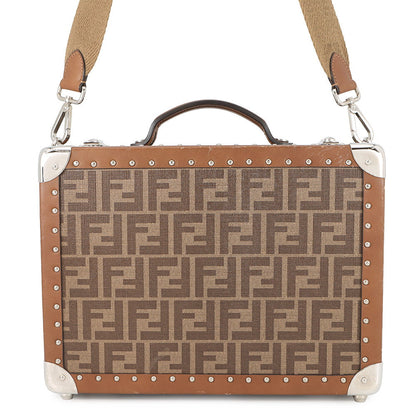 FENDI Trunk case Brown7VV134 PVC Leather Rovelle Bags