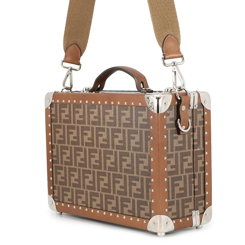 FENDI Trunk case Brown7VV134 PVC Leather Rovelle Bags
