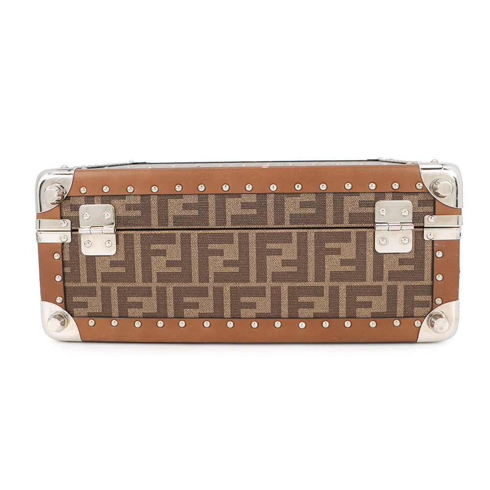FENDI Trunk case Brown7VV134 PVC Leather Rovelle Bags