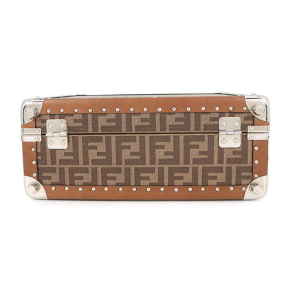 FENDI Trunk case Brown7VV134 PVC Leather Rovelle Bags