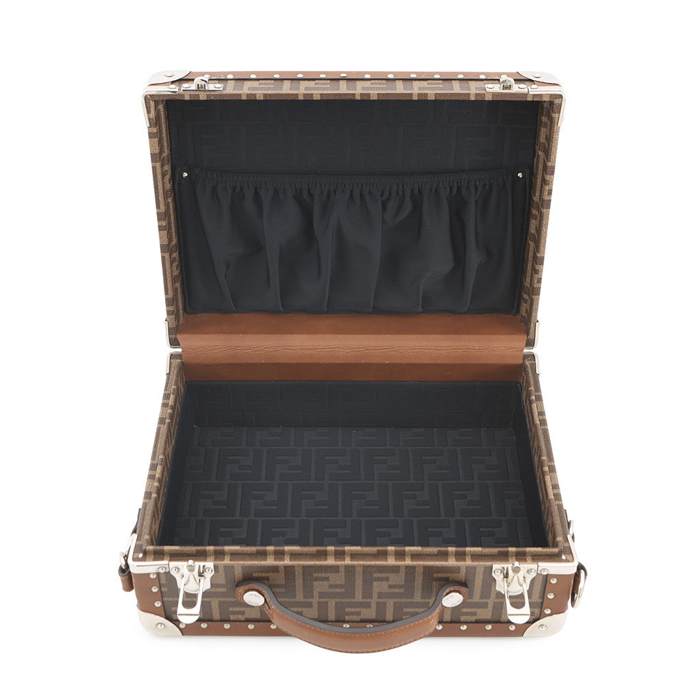 FENDI Trunk case Brown7VV134 PVC Leather Rovelle Bags