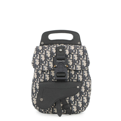 Dior Oblique Leather Black Backpack Rovelle Bags