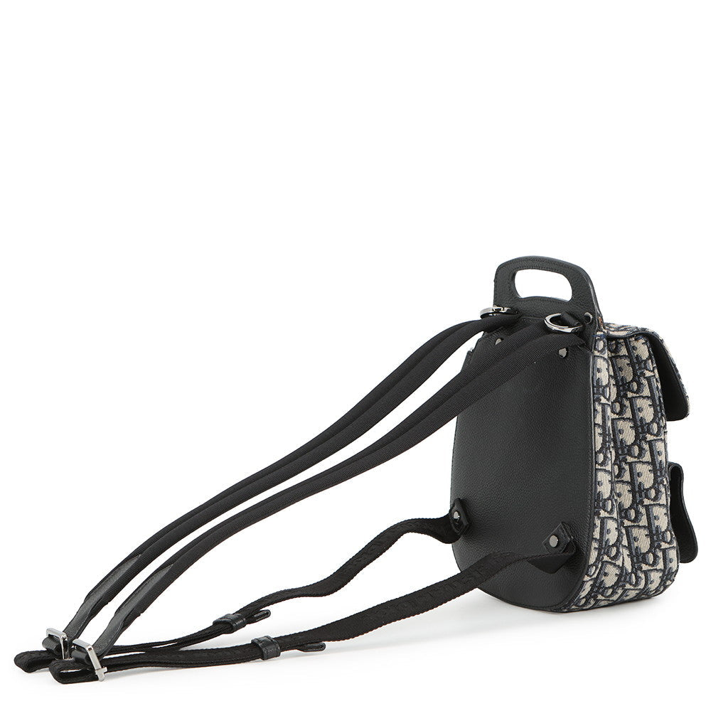 Dior Oblique Leather Black Backpack Rovelle Bags