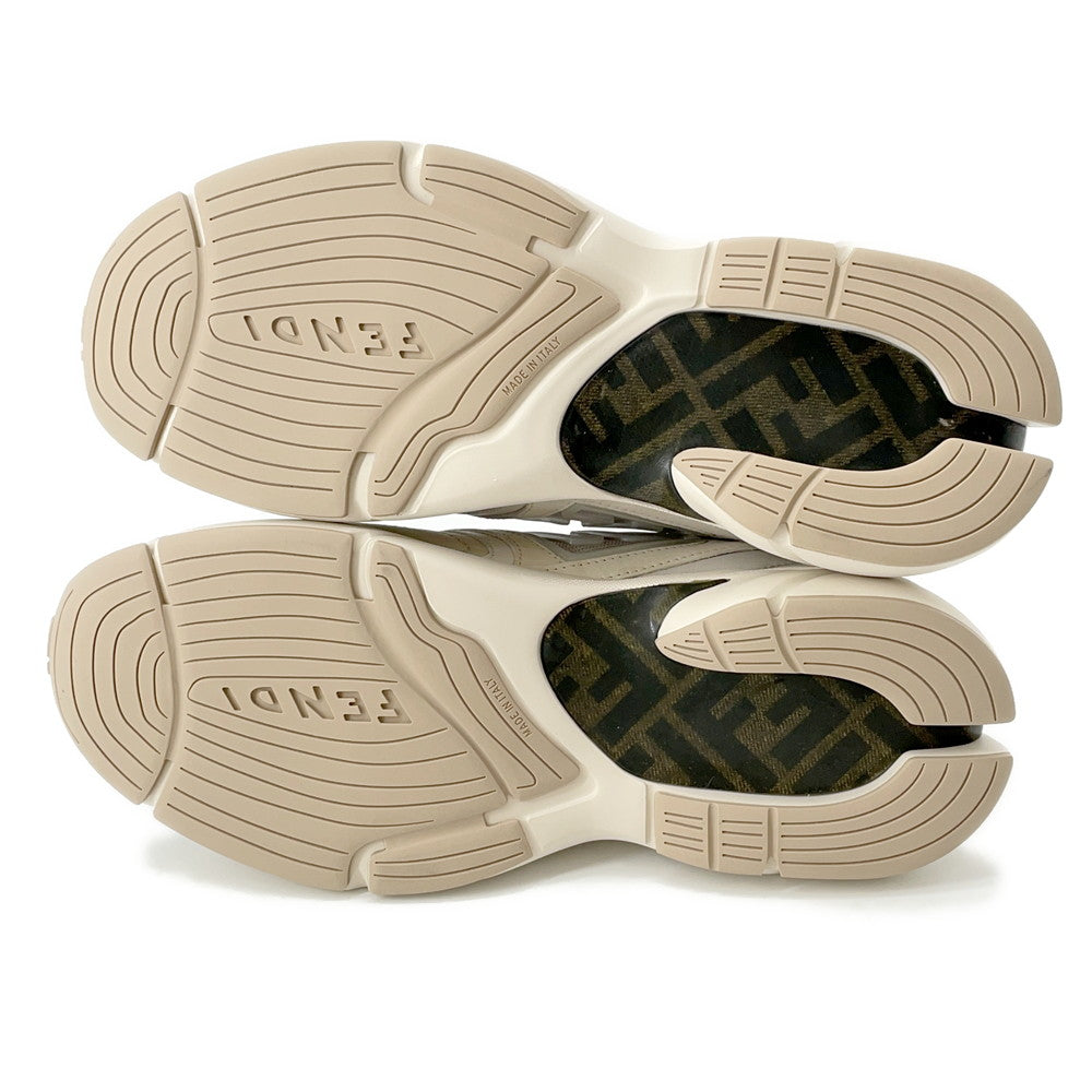 FENDI Faster Zucca Pattern Sneakers Gray7E1555 Fabric Size 6 Rovelle Bags