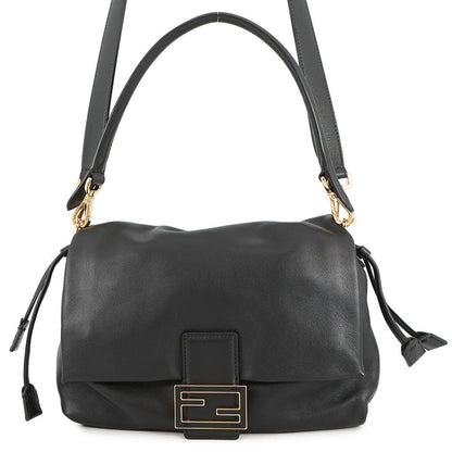 FENDI Mamma baguette Black8BR833 Leather Size Medium Rovelle Bags
