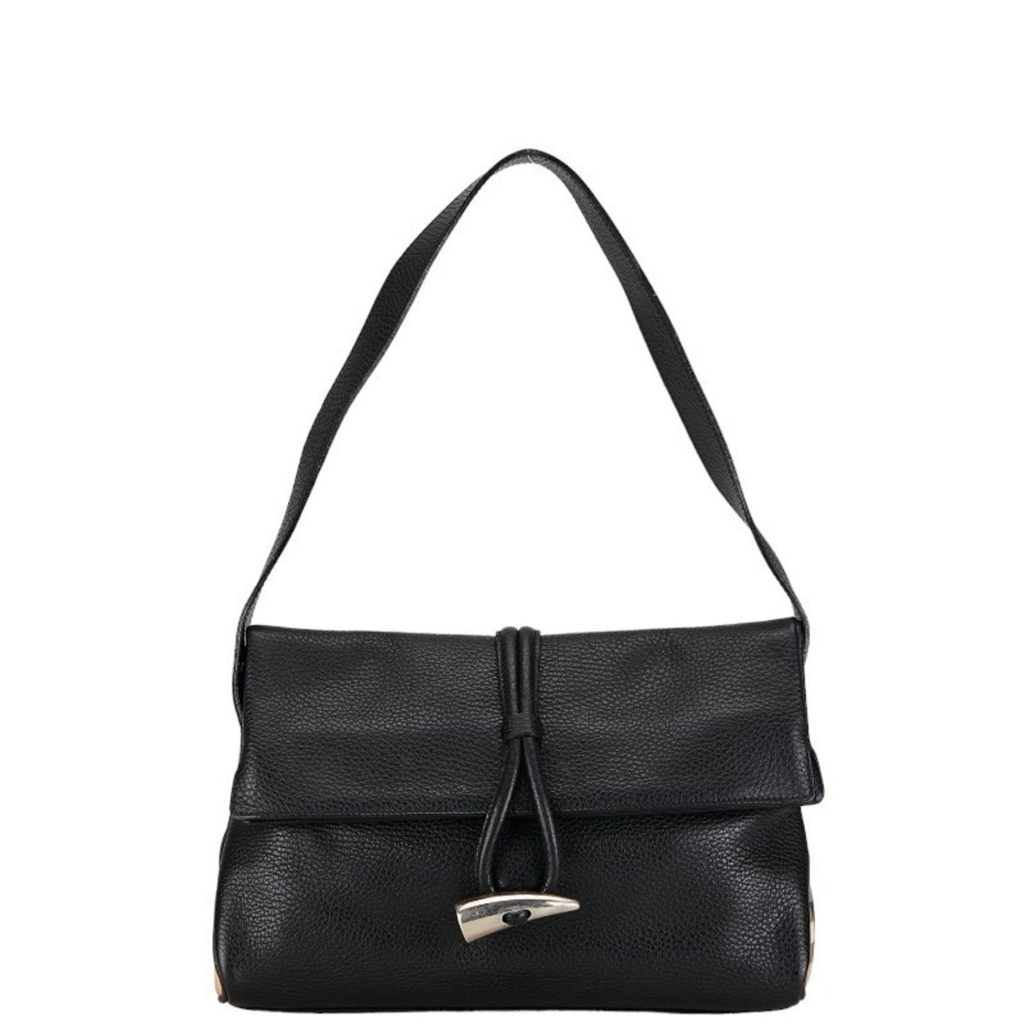 Burberry Nova Brand Leather Black Shoulder Bag Style 2