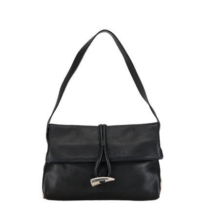 Burberry Nova Brand Leather Black Shoulder Bag Style 2