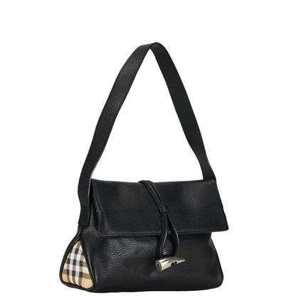 Burberry Nova Brand Leather Black Shoulder Bag Style 2