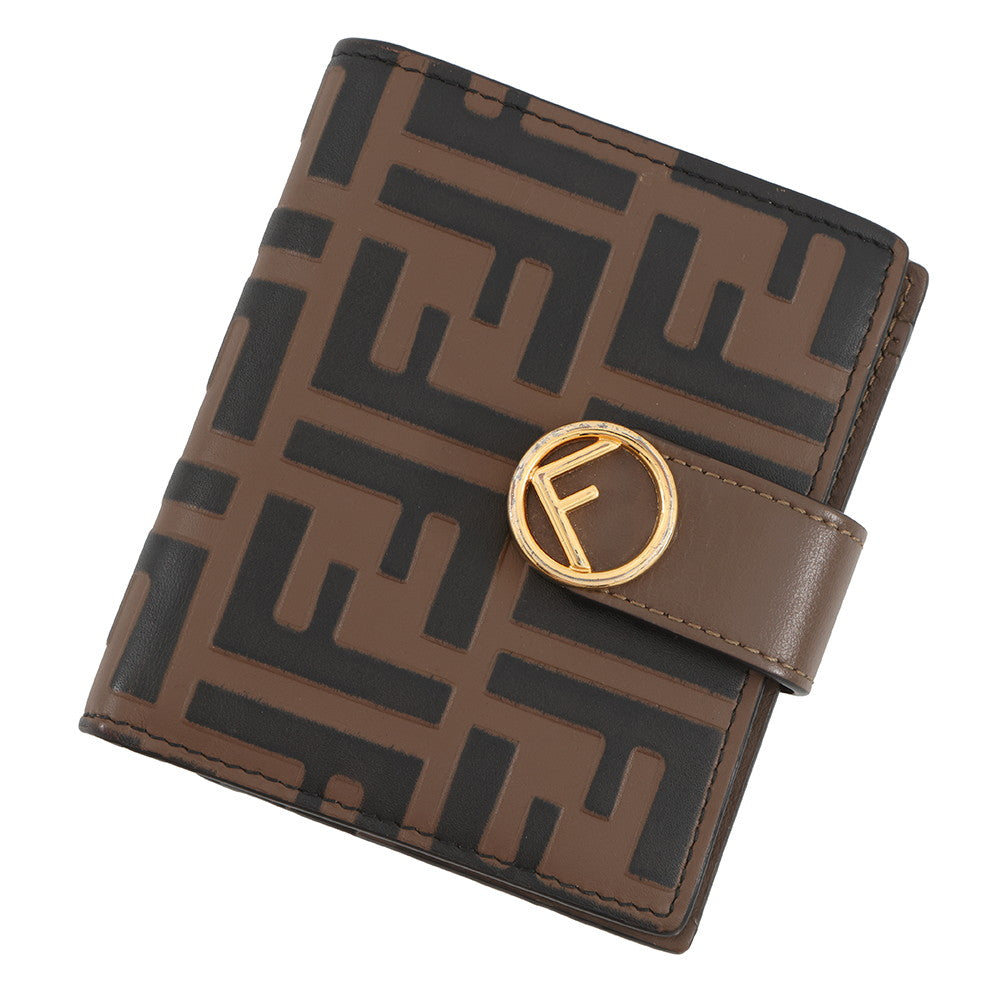FENDI FENDI Bifold Wallet Brown8M0386 Leather Rovelle Bags