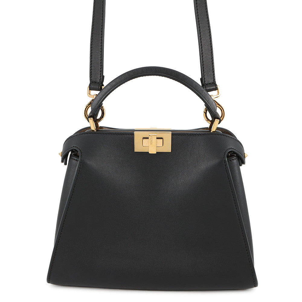 FENDI Peekaboo Iconic Essential Black8BN302 Leather Rovelle Bags