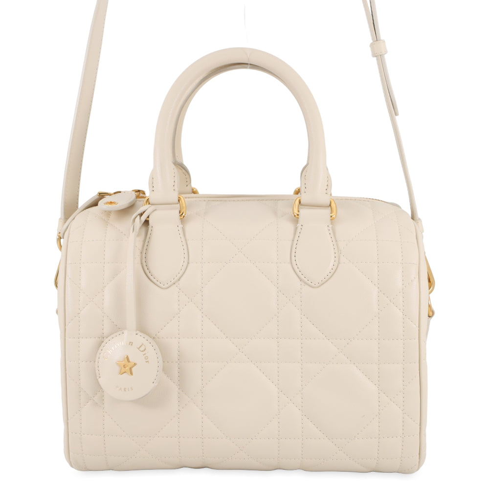 Dior Groove 25 Macrocannage 2-Way Bag Ivorym1365Ubol Calf Leather Size Medium Rovelle Bags