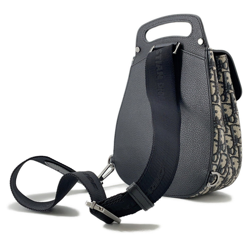 Dior Oblique Leather Black Handbag Rovelle Bags
