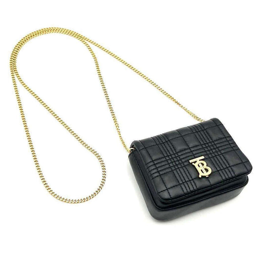 Burberry Brand Leather Black Shoulder Bag Style 21