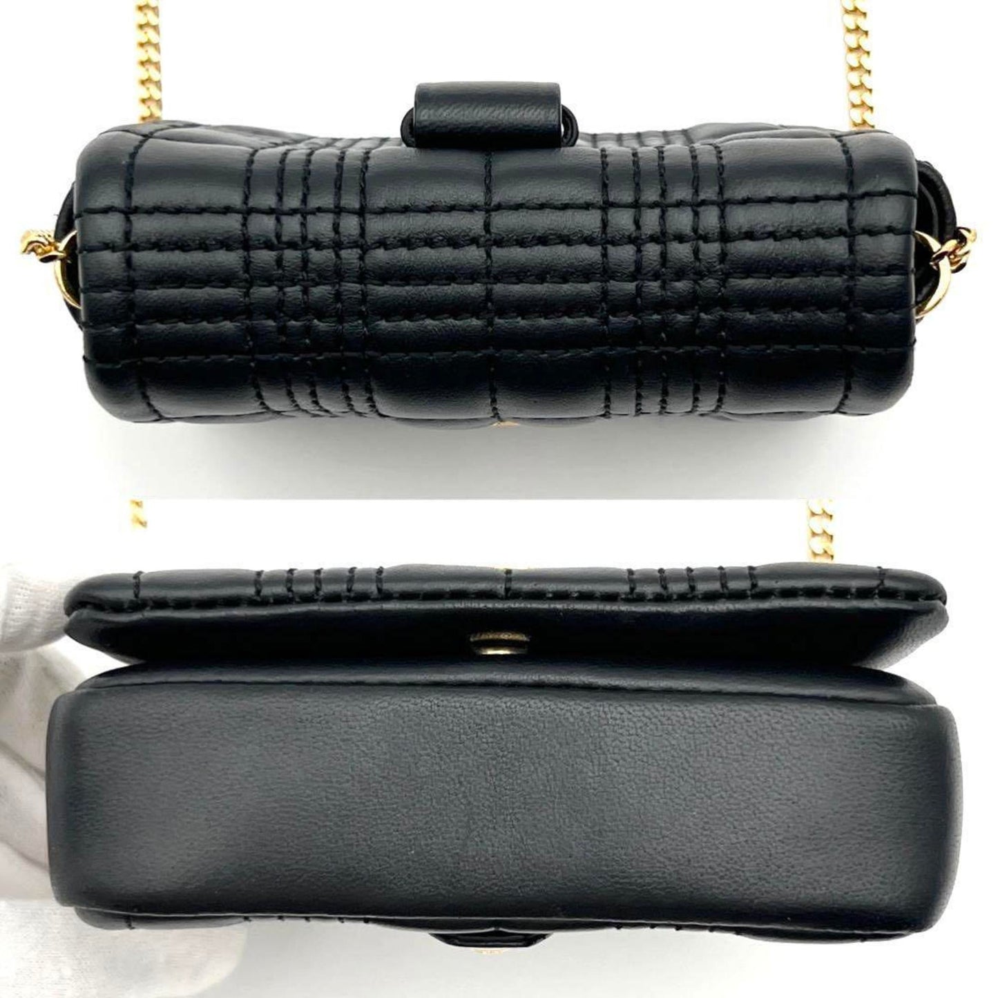 Burberry Brand Leather Black Shoulder Bag Style 21