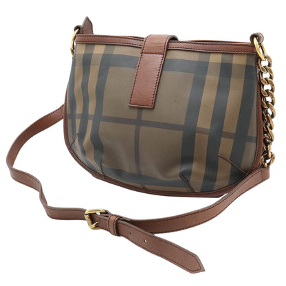Burberry Nova Brand Canvas Brown Shoulder Bag Style 6
