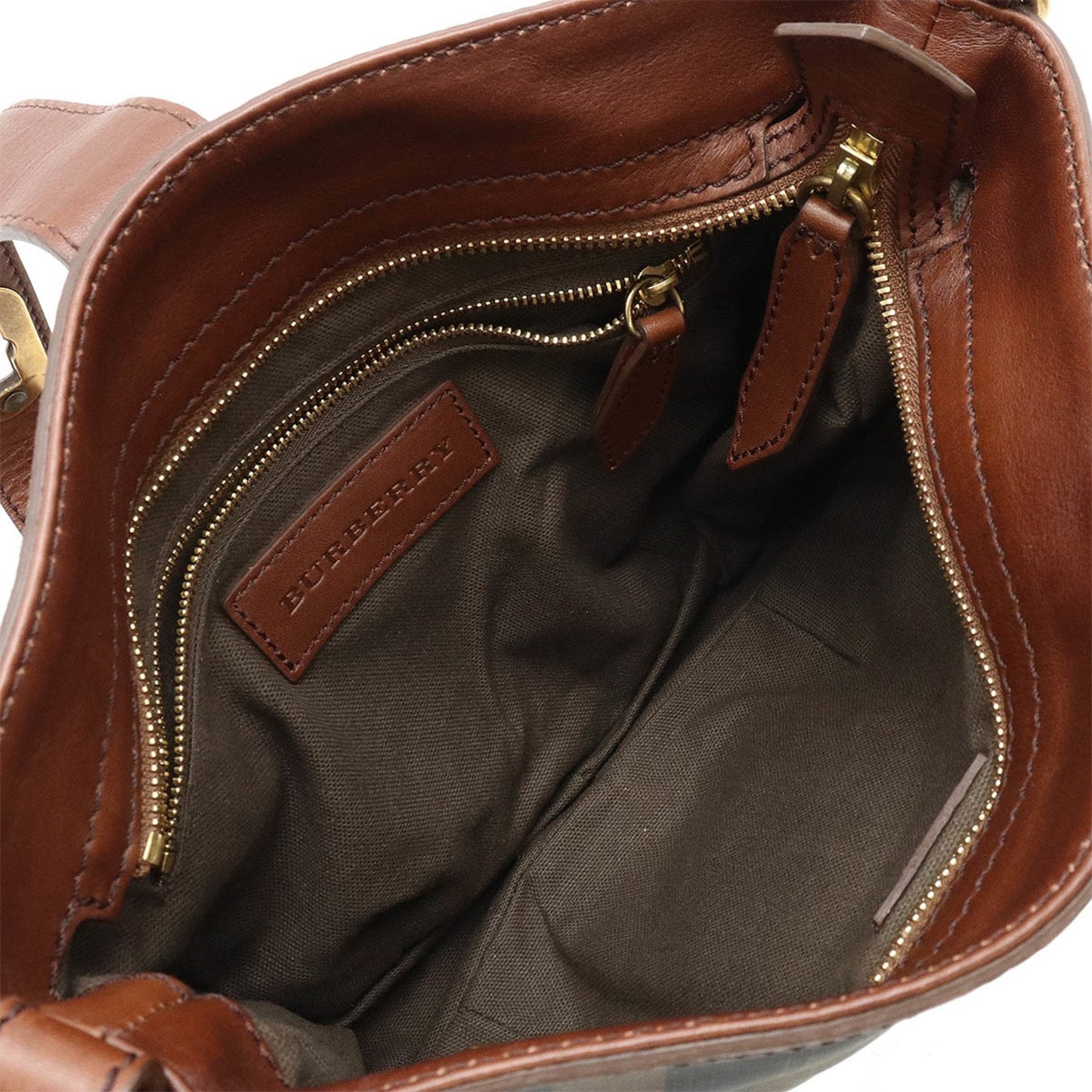 Burberry Nova Brand Canvas Brown Shoulder Bag Style 6