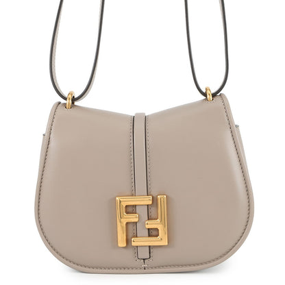 FENDI C'mon Shoulder Bag Beige8BS082 Leather Size Small Rovelle Bags
