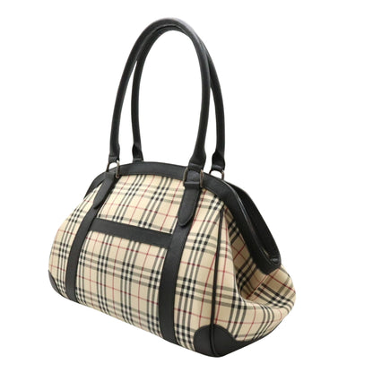 Burberry Nova Brand Canvas White Shoulder Bag Style 37