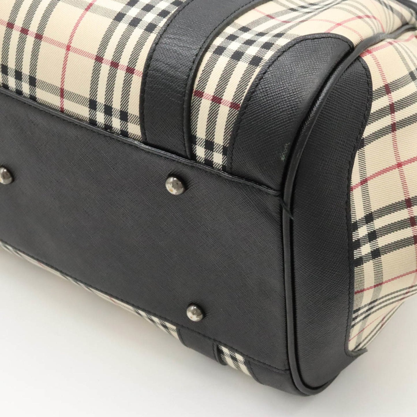 Burberry Nova Brand Canvas White Shoulder Bag Style 37