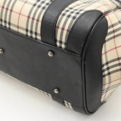 Burberry Nova Brand Canvas White Shoulder Bag Style 37