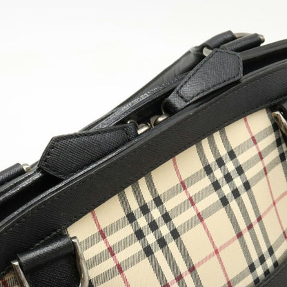 Burberry Nova Brand Canvas White Shoulder Bag Style 37
